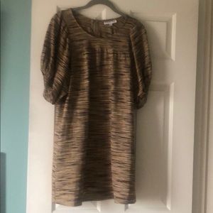 Christopher Deane metallic stripe dress